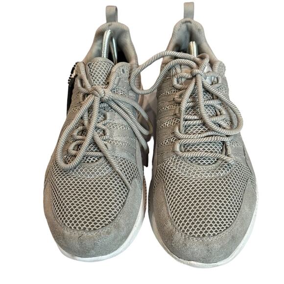 SUPRA gray sneaker lace up knit upper size 9.5 - Picture 2 of 6